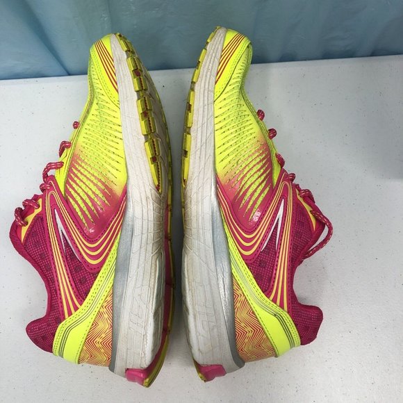 Fila Womens Cool Max 5SR21161-718 Size 9.5 Pink/yellow Textile Running Shoes - Picture 4 of 7